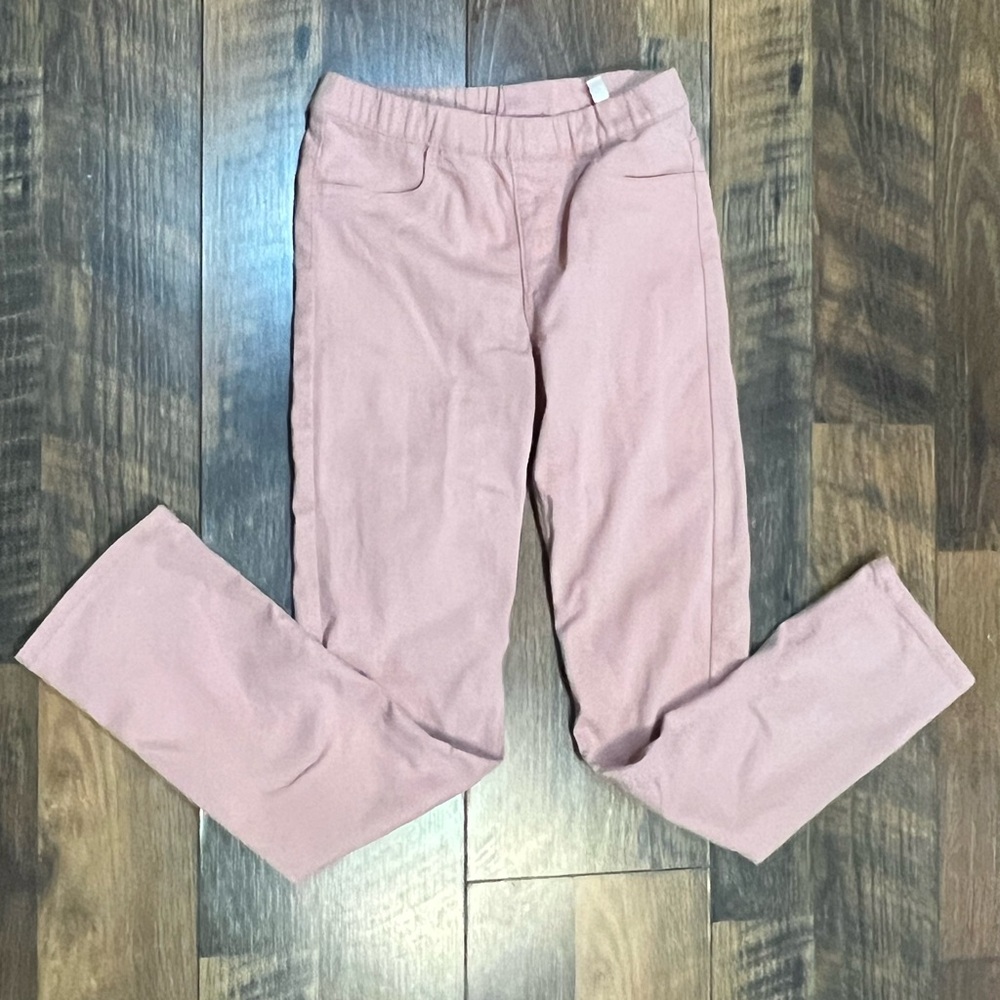 H&M Blush Pink Straight-Leg Girls Pants, Size‎ 10